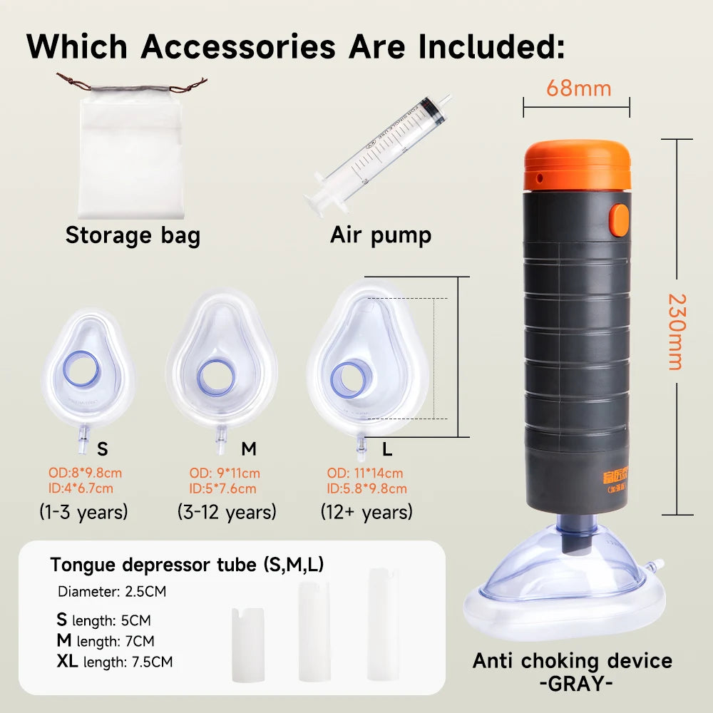 AirwayRescue Pro – Dispositivo Portátil Anti‑Asfixia com Sucção de Emergência