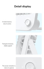 Ventoinha JISULIFE de Mesa — USB, 4 Velocidades, Ultra Silenciosa e Portátil