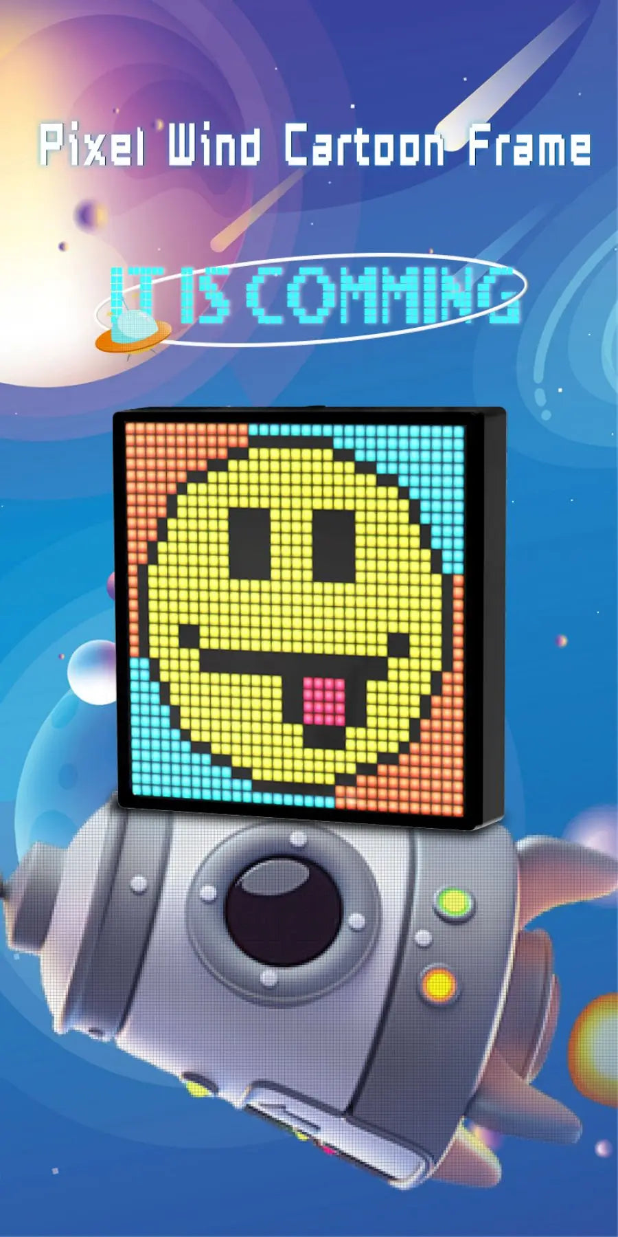 LED Pixel Matrix Bluetooth Smart Display 64x64 RGB Digital Lamp Panel DIY Art Display Gaming Anime Room Decor Frame APP Control