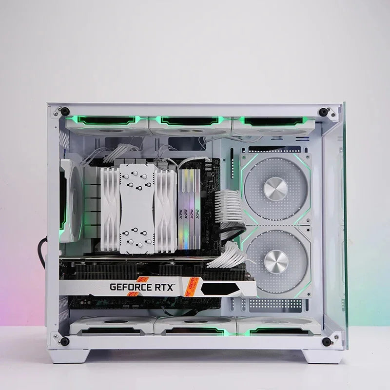 LDPCSJ Prism 4RS 120mm ARGB PC Case Fan with Infinity Mirror Design, 4-PIN PWM Motherboard Synchronization CPU Cooler Fan