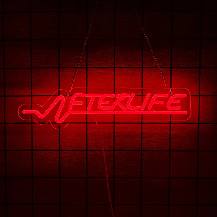 Cyberpunk Neon Sign, LED Game Sign for Wall Decoration, Shooting Games Neon Light for Game Room, Man Cave Room Decoration