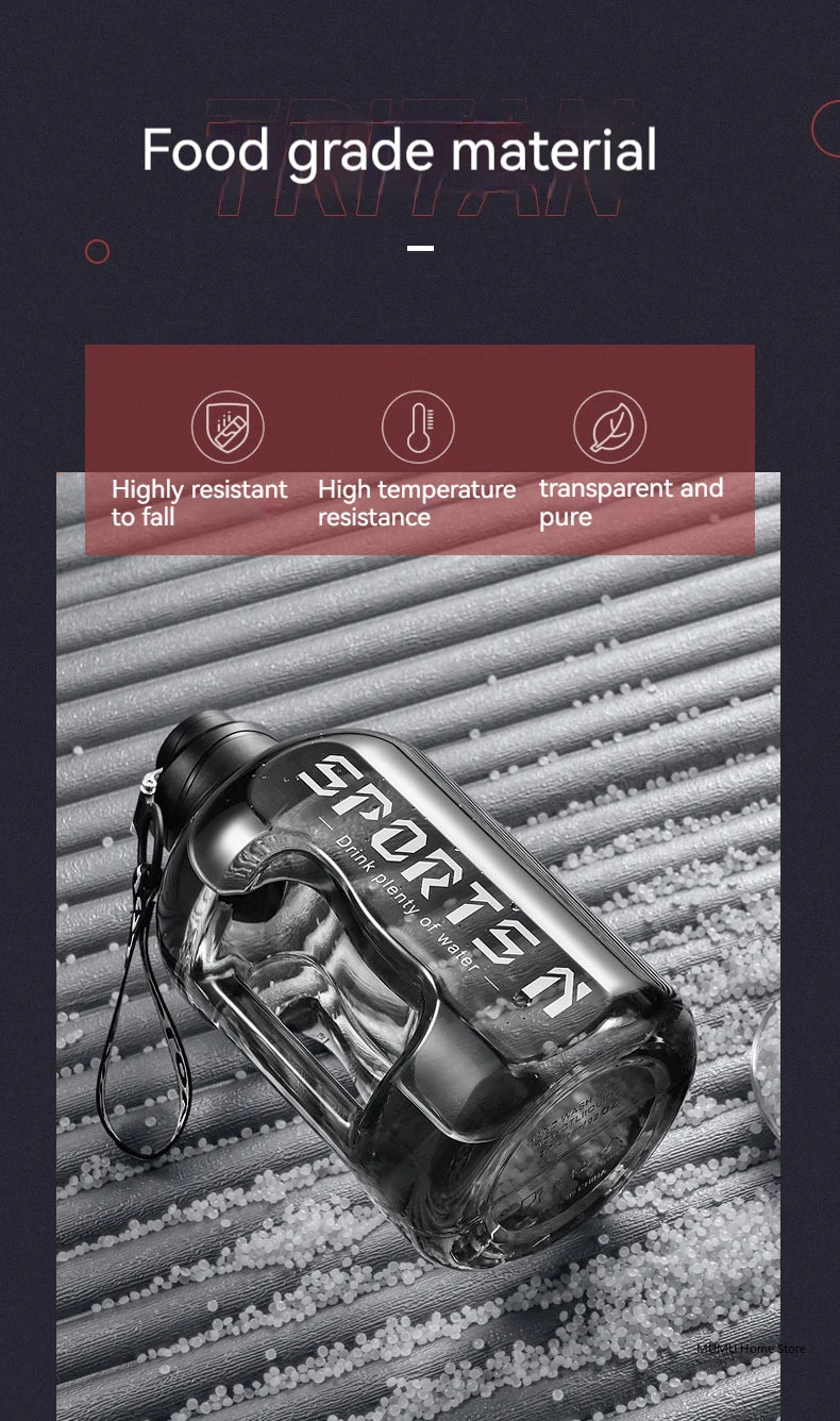 1.7L/2.7L/4L/5L Sports Water Bottle Gym Cycling Cup Portable Large Capacity Water Bottle For Fitness Camping Men Water Kellte