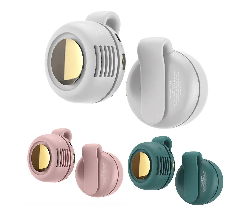 Ventoinha Sem Hélices  — Portátil, Silenciosa, USB, Design Dobrável p/ Viagens