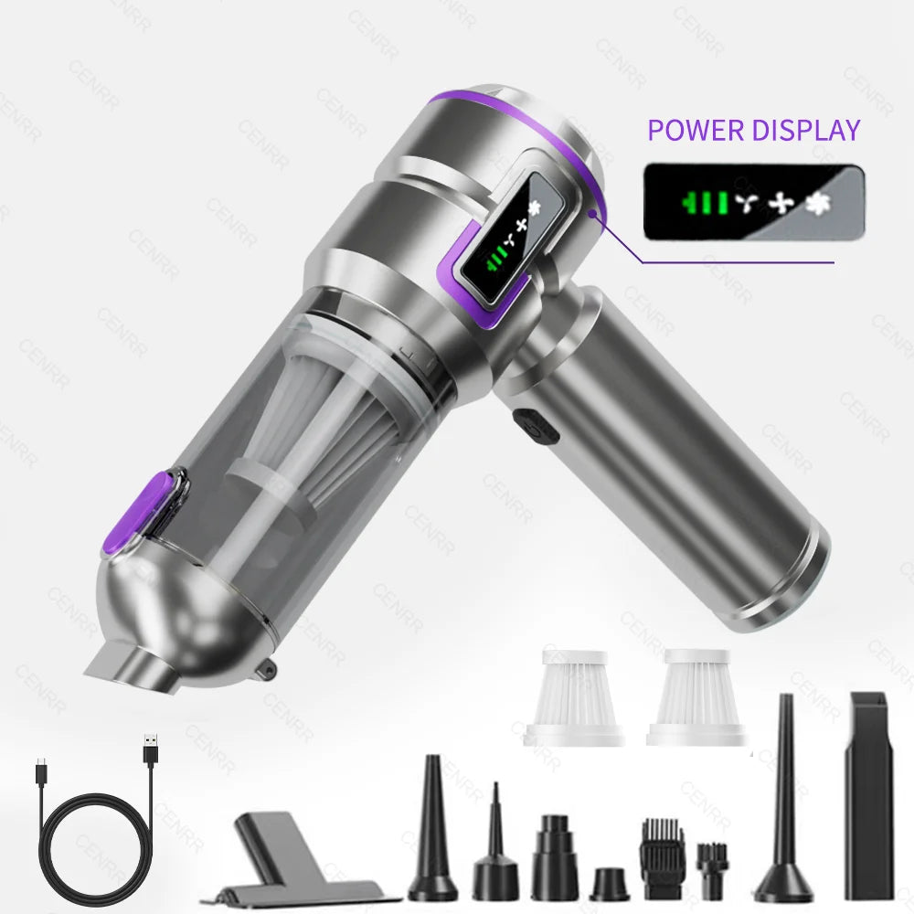 Car Vacuum Cleaner Mini Powerful 998000PA Portable Home Appliance Handheld Blower Vacuum Cleaner for Car Cleaner
