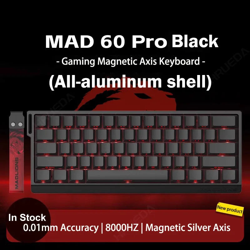 MADLIONS Mad 60he Mad60HE Mad 68HE Mechanical Keyboard Magnetic Switch Wired Hot Swap 8K Polling Rate Customized Gaming keyboard