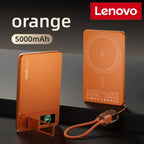 Lenovo 10000mAh Slim Power Bank — Magnético MagSafe Wireless 20W CCC