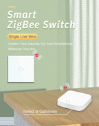 BSEED Zigbee Touch Switch — 1/2/3 Gang Smart Tuya Sem Neutro