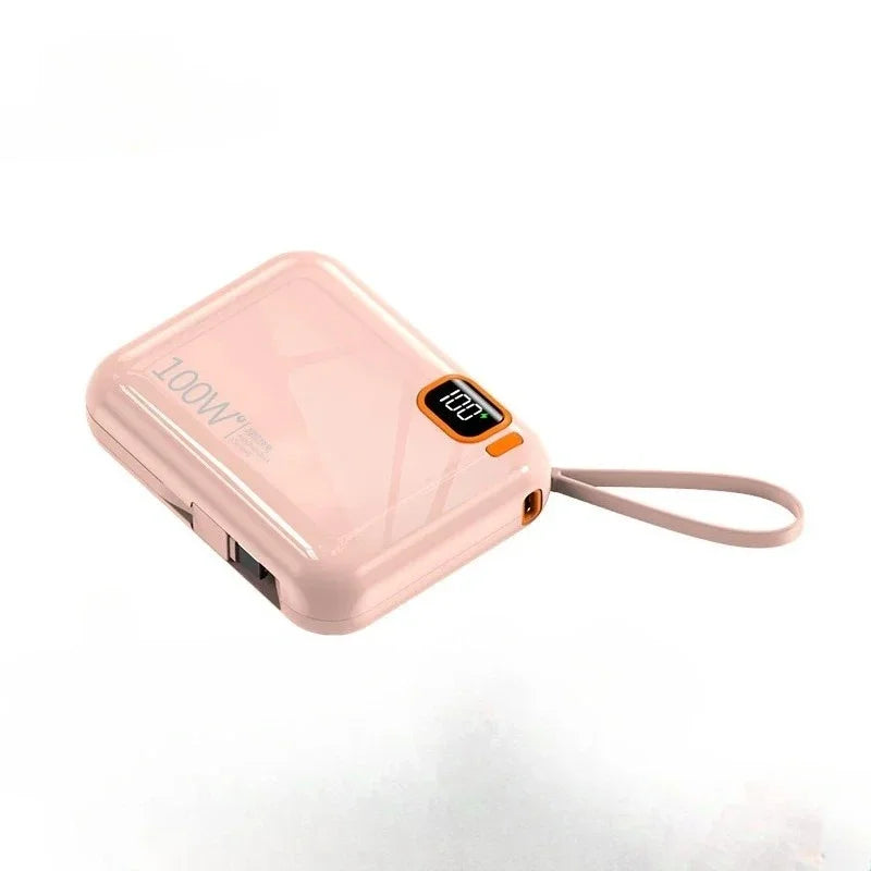 2025 New MINI 10000mAh Portable PD 120W Power Bank Two-Way Fast Charger Mini Powerbank for iPhone Xiaomi Samsung