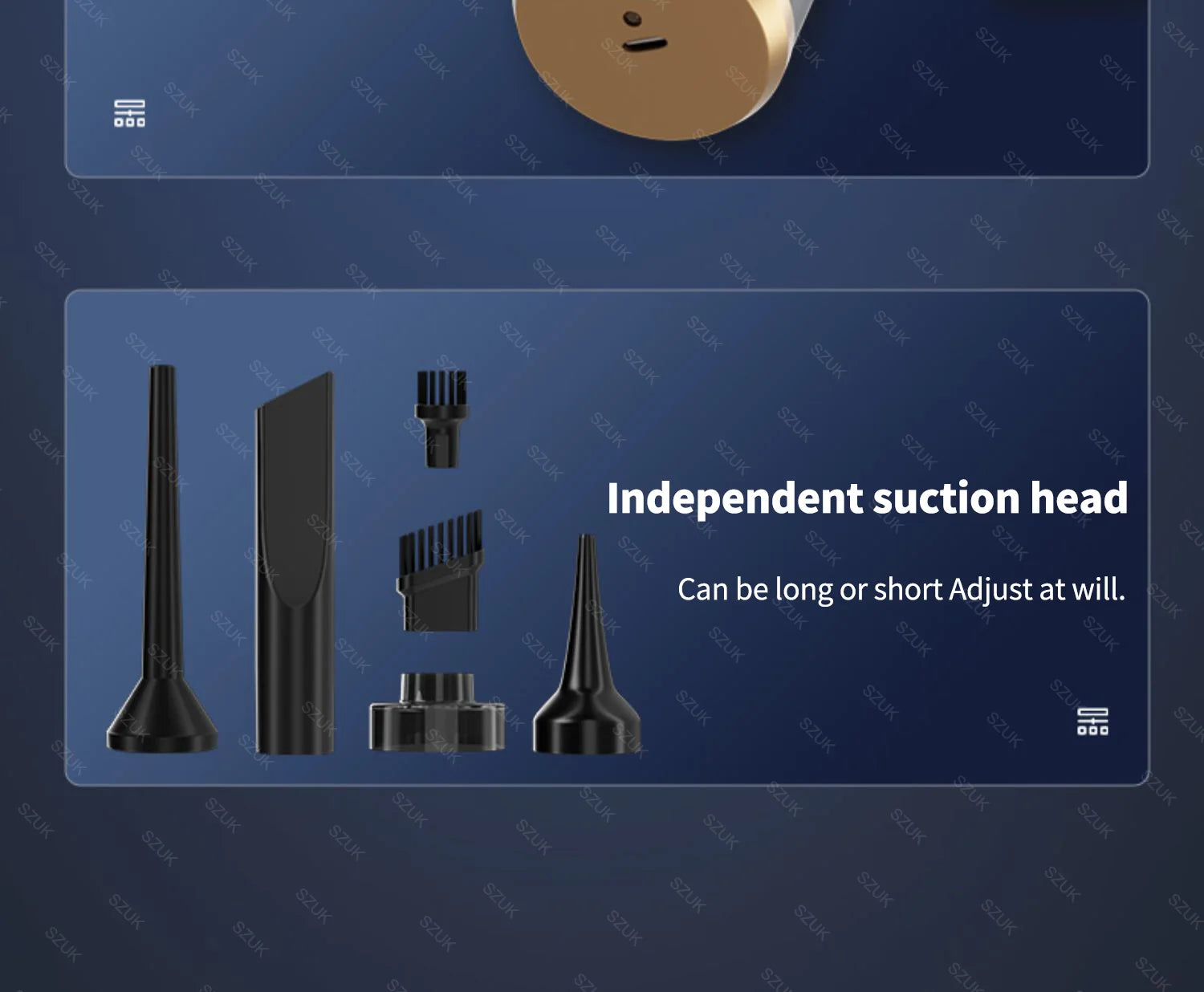 Mini Car Vacuum — Aspirador Portátil Sem Fios para Carro, Casa e Teclado