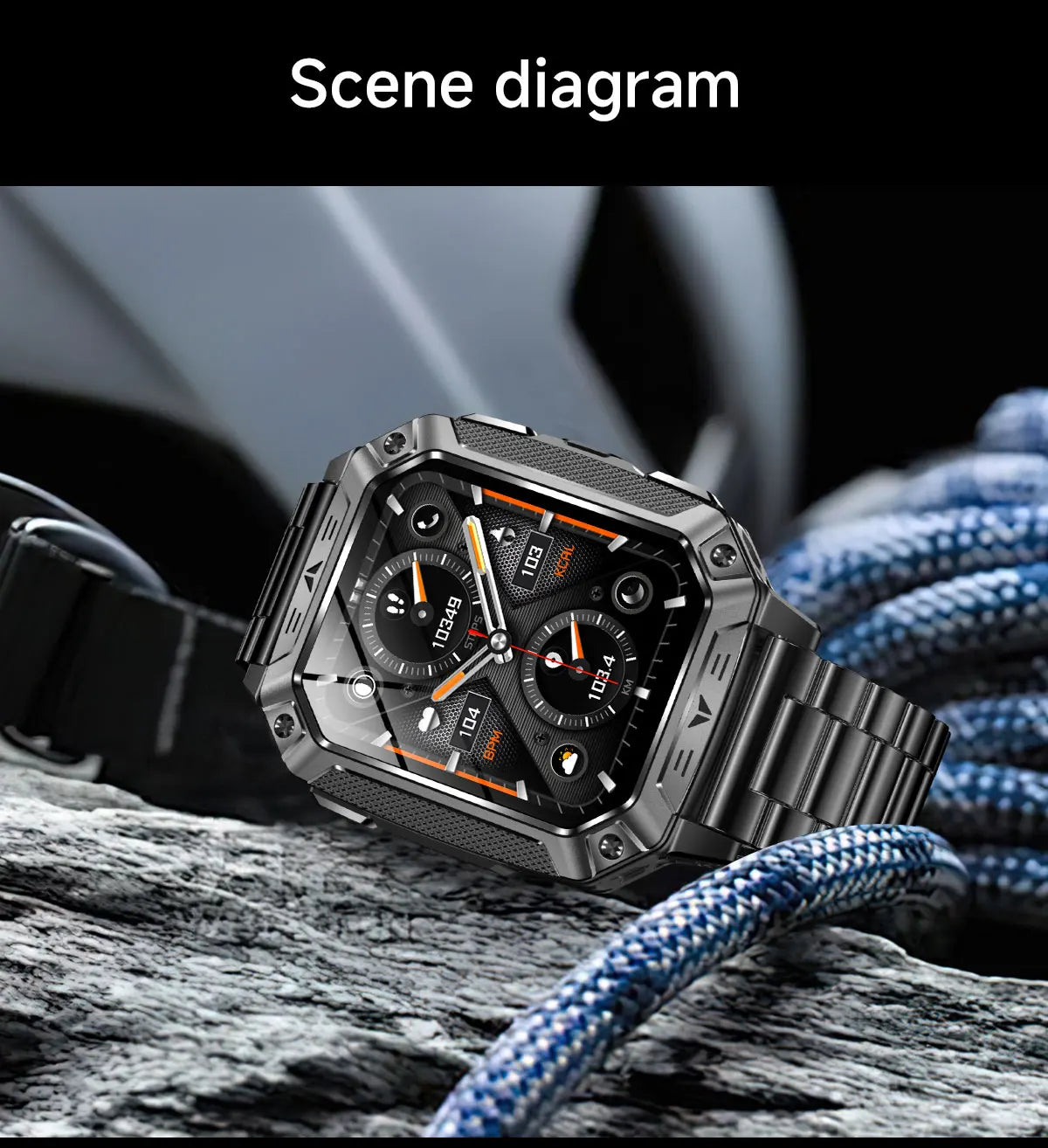 Smartwatch Militar 2026 – Robustez Extrema, Lanterna LED e Autonomia XL