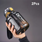 1000ml/1500ml Large Capacity Sports Water Bottle Plastic Cooling Bottle Outdoor Cycling Hiking Drinkware Travel Drinkware