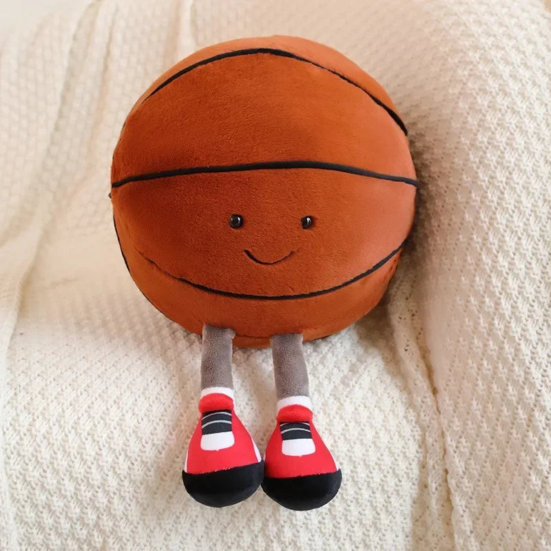 Soccer doll, basketball plush toy, creative soccer doll, cushion, pet ball, interactive dog and cat toy.