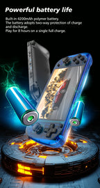 New R50S Retro Handheld Game Console 5.1 Inch Large Screen Linux System 854*480 4200mAh Video Gaming Player Boy Gifts