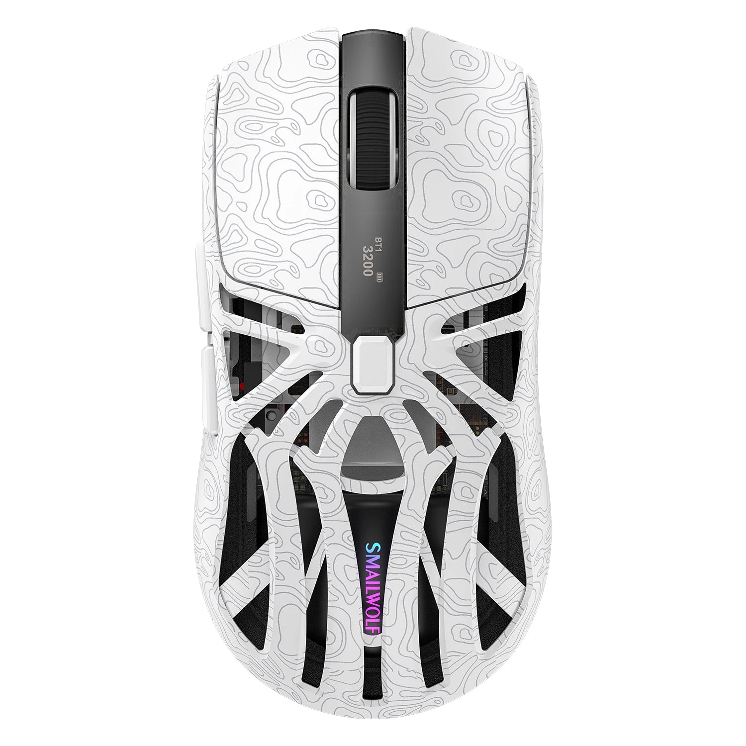 SMAILWOLF M8 Wireless Bluetooth Mouse, Three Modes, Lightweight, E-sports Gaming, RGB, Magnetic Charging, 12000dpi Gaming Mouse