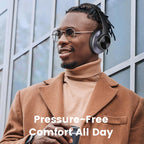 Oneodio A10 Bluetooth 5.4 Headphones Hybrid Active Noise Canceling With Hi-Res Audio Over Ear Wireless Headset ANC With 5-Mic