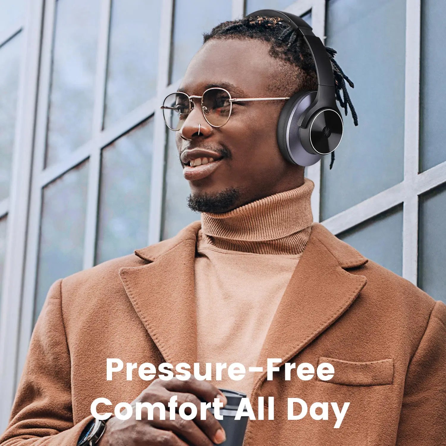 Oneodio A10 Bluetooth 5.4 Headphones Hybrid Active Noise Canceling With Hi-Res Audio Over Ear Wireless Headset ANC With 5-Mic