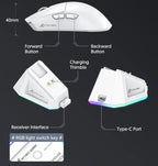 Attack Shark X11SE X11 PAW3311 Bluetooth Mouse, Tri-mode connectivity, Magnetic charging dock, Touchscreen, Ultralight gaming mouse