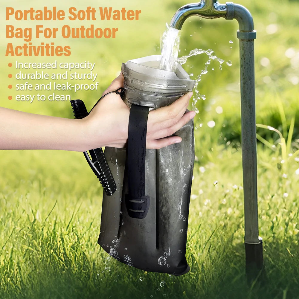 NEWBOLER TPU Detachable Drinking Tube Water Bag Large Capacity Outdoor Drinking Bag Mountaineering Running Reservoir Bag 2L/3L