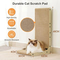 Large/Small Cardboard Cat Scratcher, L-Shape, Wear-Resistant, Scratch-Resistant, Cat Scratching Post, Cat Toy, Pets, Cat Accessories