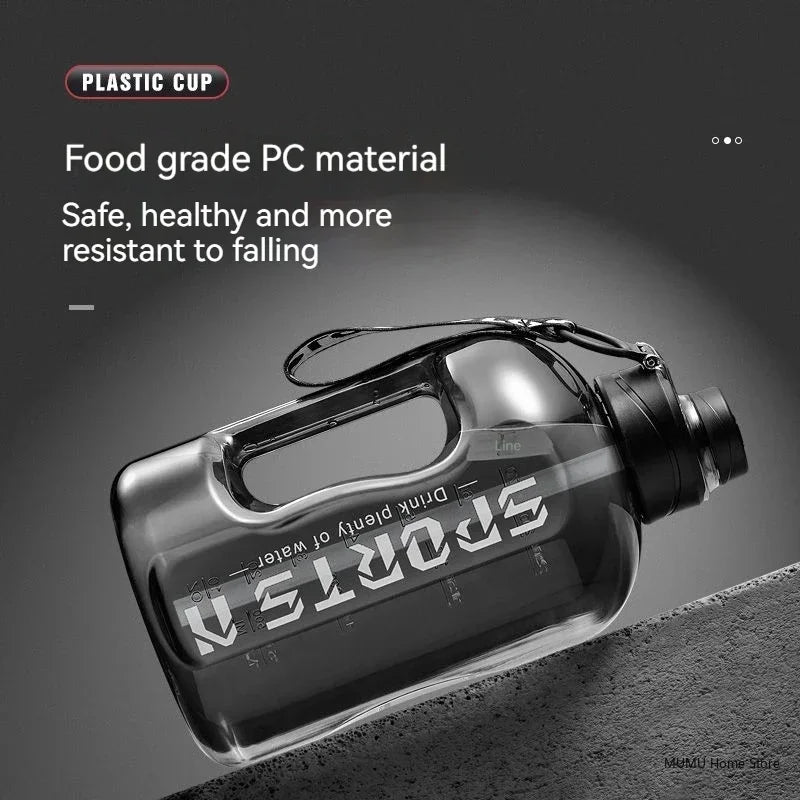 1.7L/2.7L/4L/5L Sports Water Bottle Gym Cycling Cup Portable Large Capacity Water Bottle For Fitness Camping Men Water Kellte