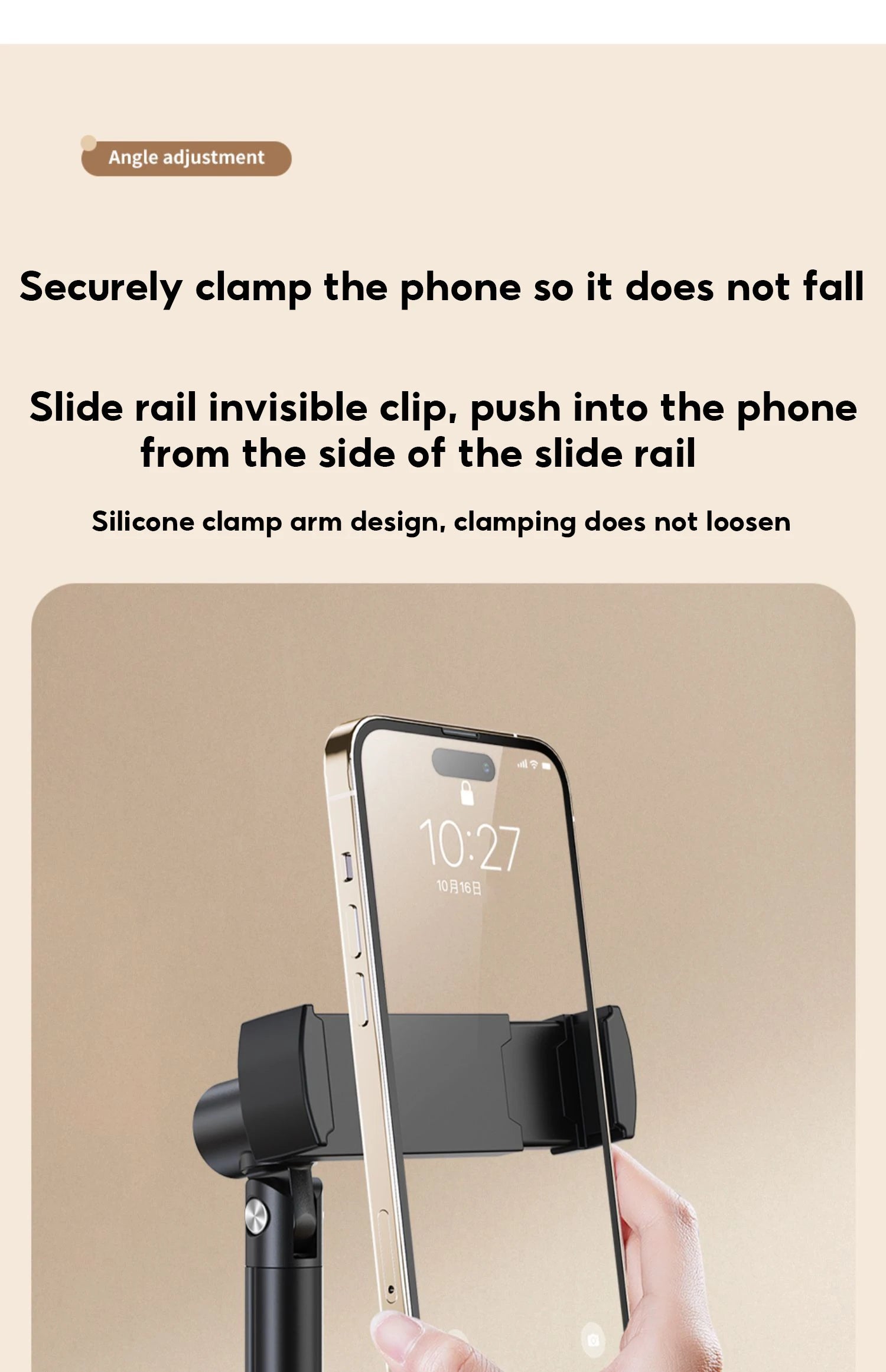 MoZhao Mobile Phone Magnetic Suction Stand Desktop Mobile Phone Stand Lift Adjustment Magsafe for IPhone 12/14/13promax TikTOK