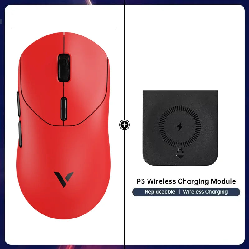 Rapoo VT2 Wireless Gaming Mouse True 8K Wireless Polling Rate Esports Grade 53g Lightweight 26000DPI Up to 500 Hr Battery Life
