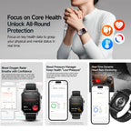 2026 New Model Uric Acid & Lipid Health Analysis Smartwatch Men's ECG+PPG Bluetooth Call 2.01 inch Flashlight Smartwatch Women's