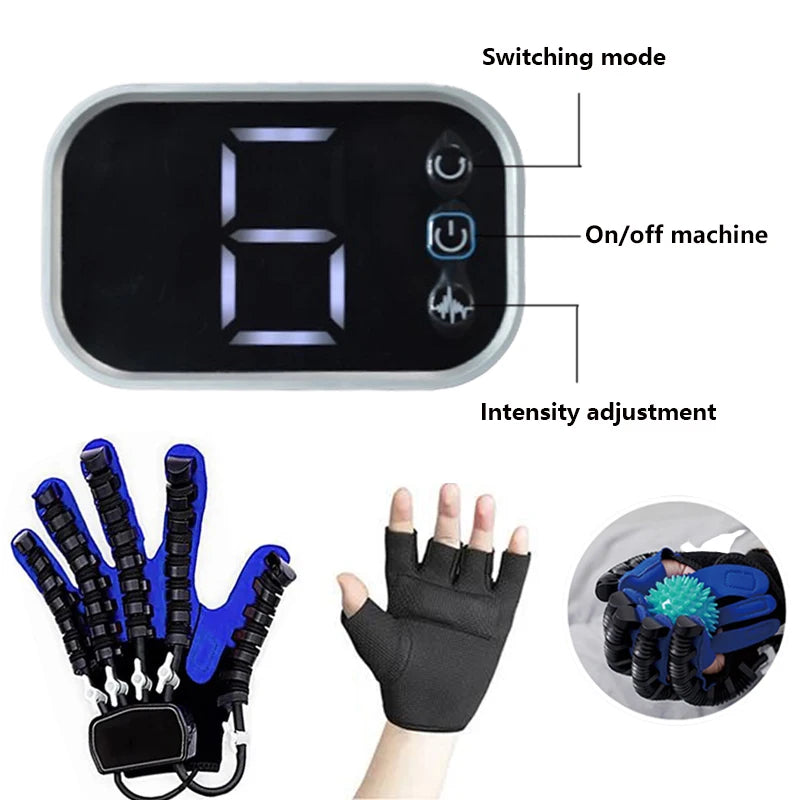 Smart Massage Gloves Robot Rehabilitation Gloves for Stroke Hemiplegia Hand Function Recovery Finger Trainer Hand Exercise