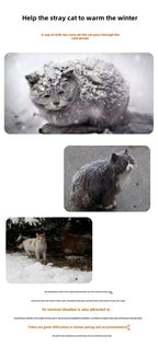 Stray Cat dog House Waterproof Outdoor Winter Warm Pet Cave Sleeping Beds Home Foldable Washable for Small Dog Puppy Supplies