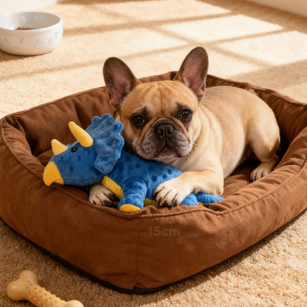 Peluche Dinossauro Resistente com Som – Brinquedo Interativo de Dupla Camada