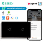 BSEED Zigbee Touch Switch — 1/2/3 Gang + Tomadas EU com Neutro
