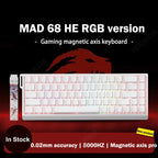 MADLIONS Mad 60he Mad60HE Mad 68HE Mechanical Keyboard Magnetic Switch Wired Hot Swap 8K Polling Rate Customized Gaming keyboard