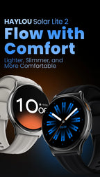 HAYLOU Solar Lite 2 – Ecrã AMOLED, Desporto e Conectividade Total