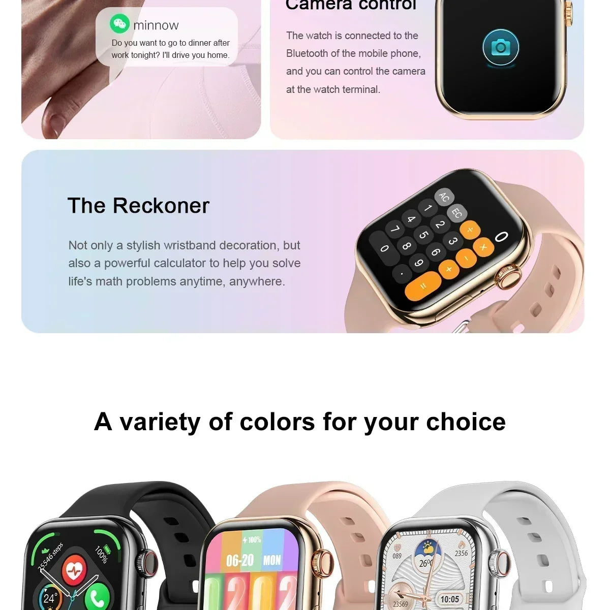 2026 New GPS Smart Watch Series 10 For Apple Watch 10 Memory Music Video Bluetooth Call Waterproof NFC Smartwatch For Android IOS