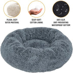40-90cm 6 Sizes Round Pet Bed for Large Dog Bed Super Soft Cat Bed Plush Dog House for Medium Dog House Winter Warm Sleeping
