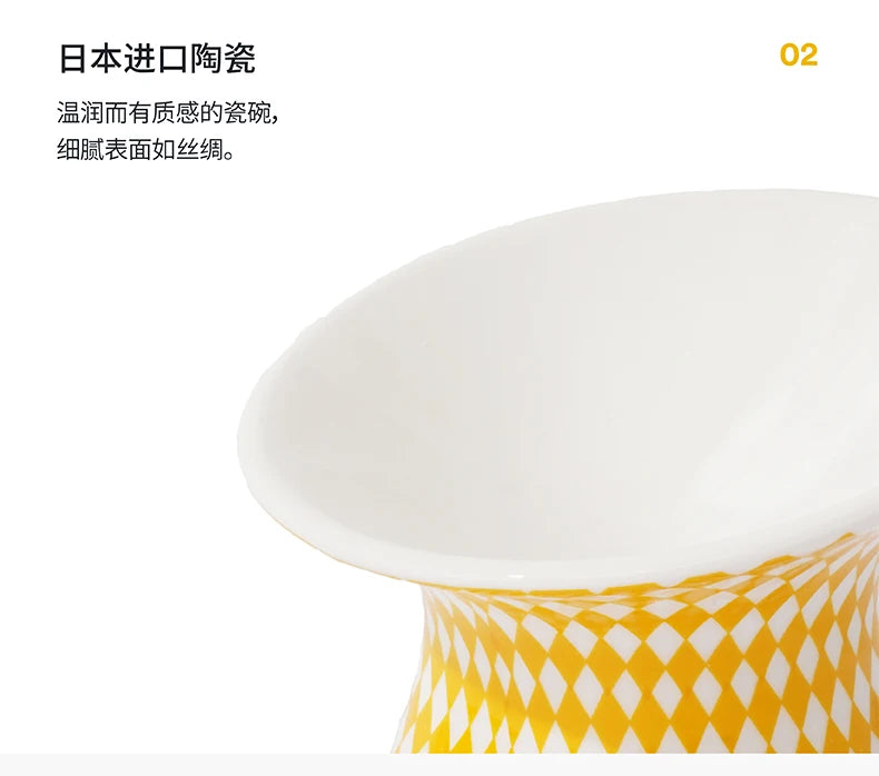Ceramic Cat and Dog Bowls, Anti-Tip Pet Food Dishes Elevated base design protects cats' necks, suitable for small dogs and cats