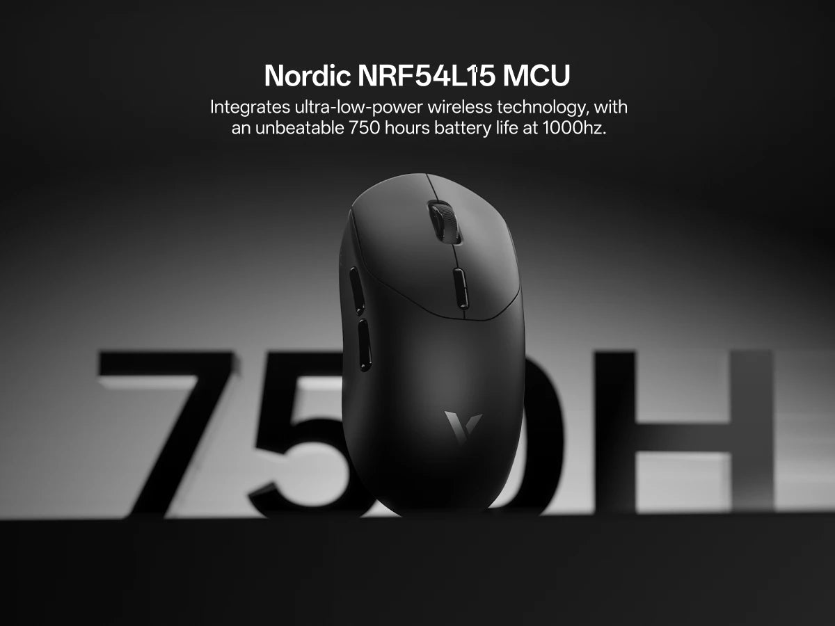 Rapoo VT2 Wireless Gaming Mouse True 8K Wireless Polling Rate Esports Grade 53g Lightweight 26000DPI Up to 500 Hr Battery Life