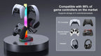 REMANK Game Controller Holder PS5 For PS5 slim PS4 PC XBox Control Handle Bracket Headphone Holder Storage Accessories RGB light