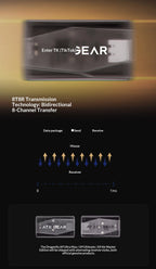 ATK DragonFly A9 Air Ultimate Wireless Gaming Mouse PAW3950 Ultra 42000DPI 750IPS 8KHz RGB Ergonomic Design for Windows MacOs