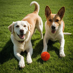 Bola Interativa E‑TPU para Cães – Brinquedo Inteligente de Saltos Aleatórios e Rotação