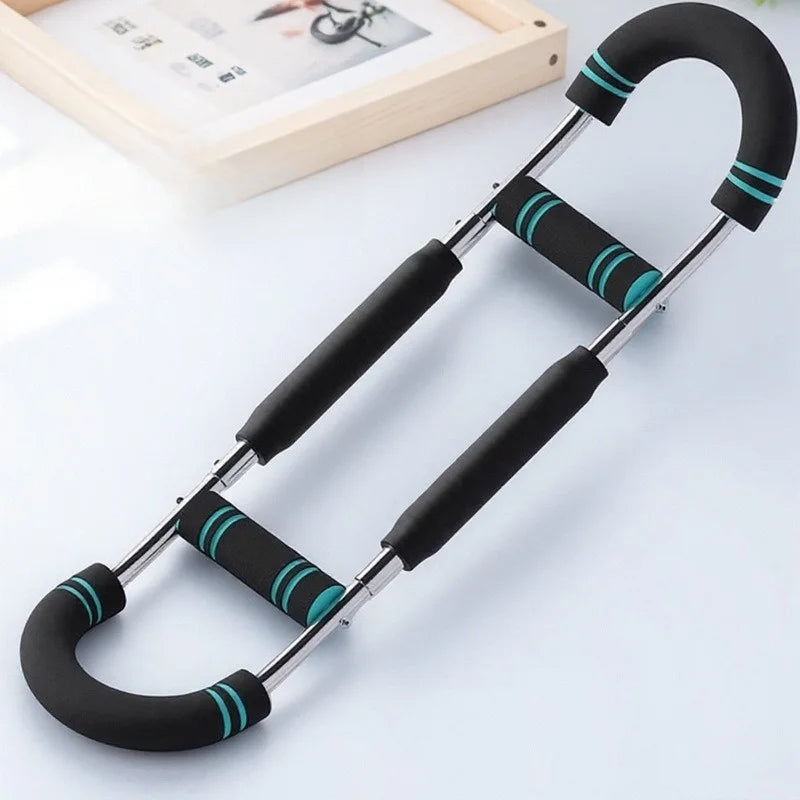 TwisterArm Pro – Barra de Treino Ajustável (60–140 lbs) para Peito e Antebraço