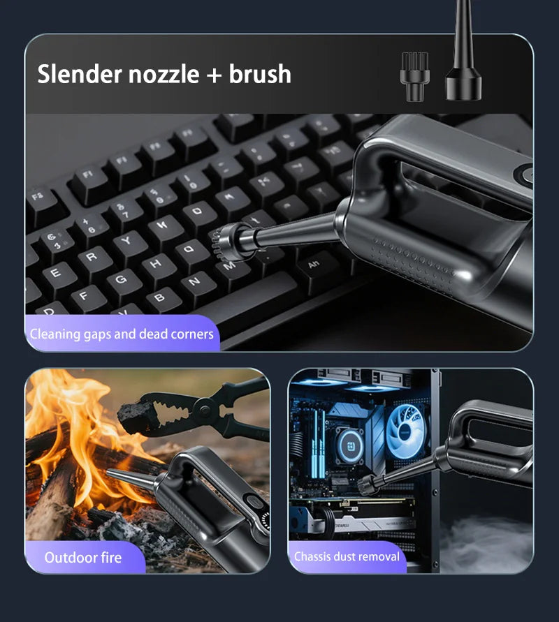 Cordless car vacuum cleaner, one-button dust removal, high-power portable vacuum cleaner, large suction mini vacuum cleaner.