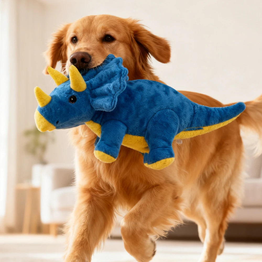 Peluche Dinossauro Resistente com Som – Brinquedo Interativo de Dupla Camada