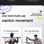 DoorPull Pro – Barra de Elevações Telescópica Antiderrapante para Porta