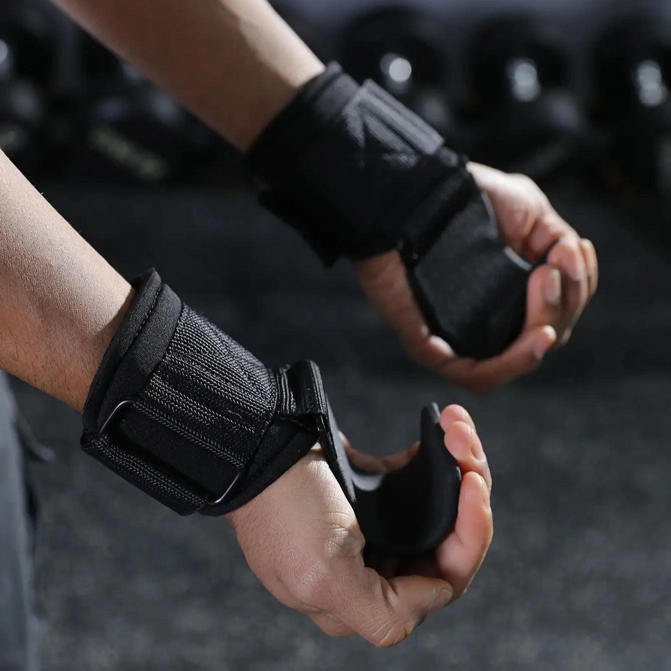 VBOSi PowerHooks – Ganchos de Musculação com Suporte de Pulso para Deadlifts e Pull-Ups