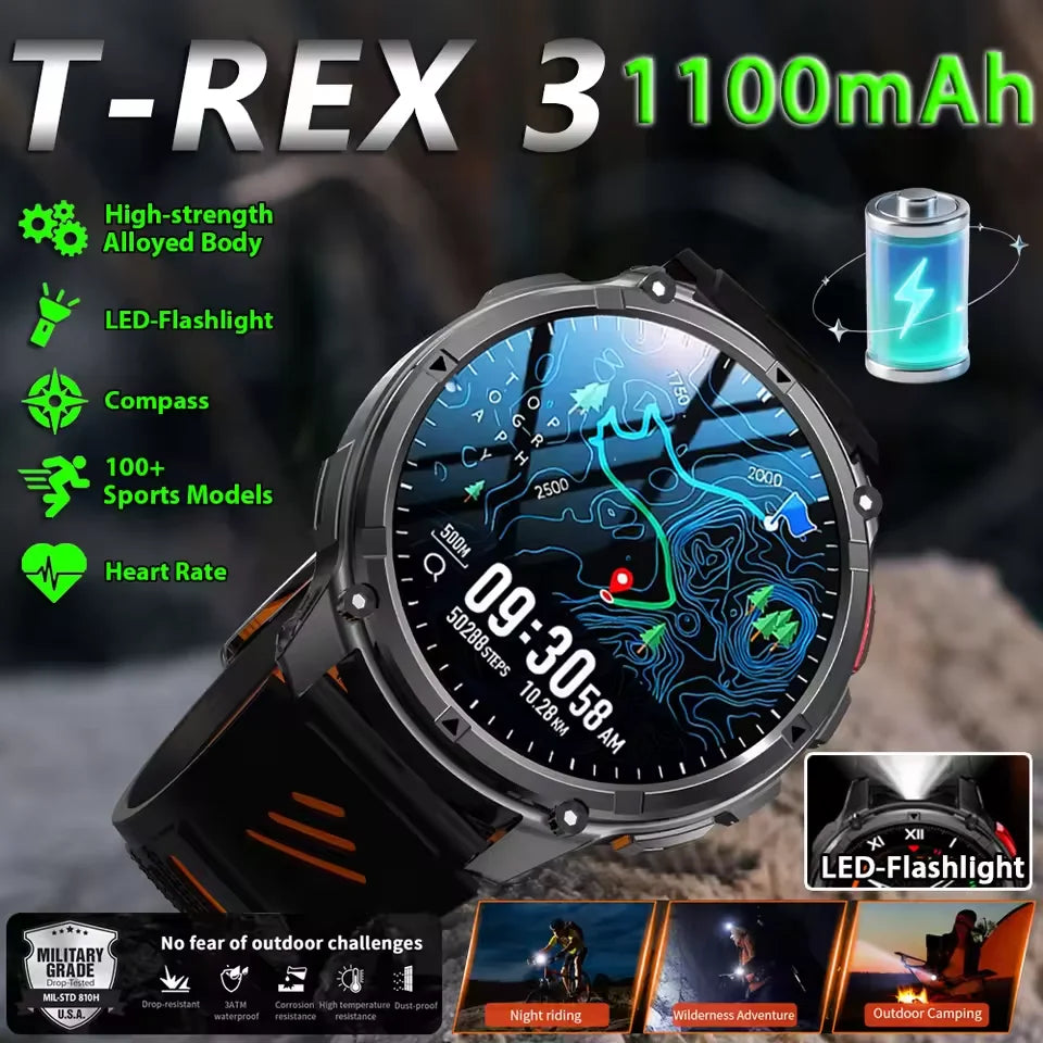 T‑REX 3 Ultra – Resistência 10ATM, AMOLED HD e Autonomia Extrema