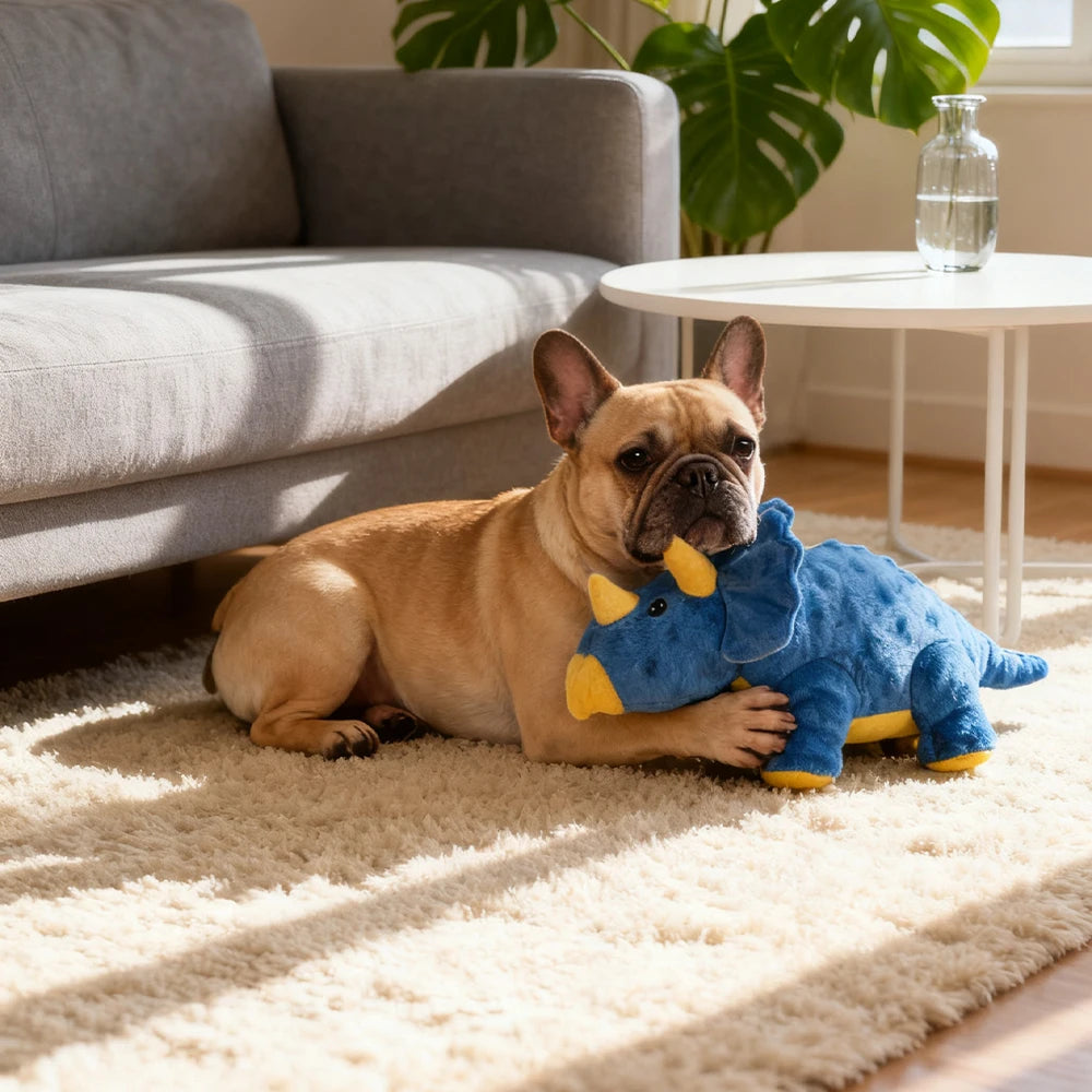 Peluche Dinossauro Resistente com Som – Brinquedo Interativo de Dupla Camada