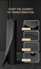 Tapete de Yoga NBR 15/20 mm Antiderrapante e Impermeável para Treino e Outdoor