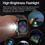 2026 New Model Uric Acid & Lipid Health Analysis Smartwatch Men's ECG+PPG Bluetooth Call 2.01 inch Flashlight Smartwatch Women's