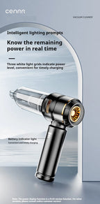 Aspirador Portátil CENRR 998000PA Sem Fios para Limpeza de Carro